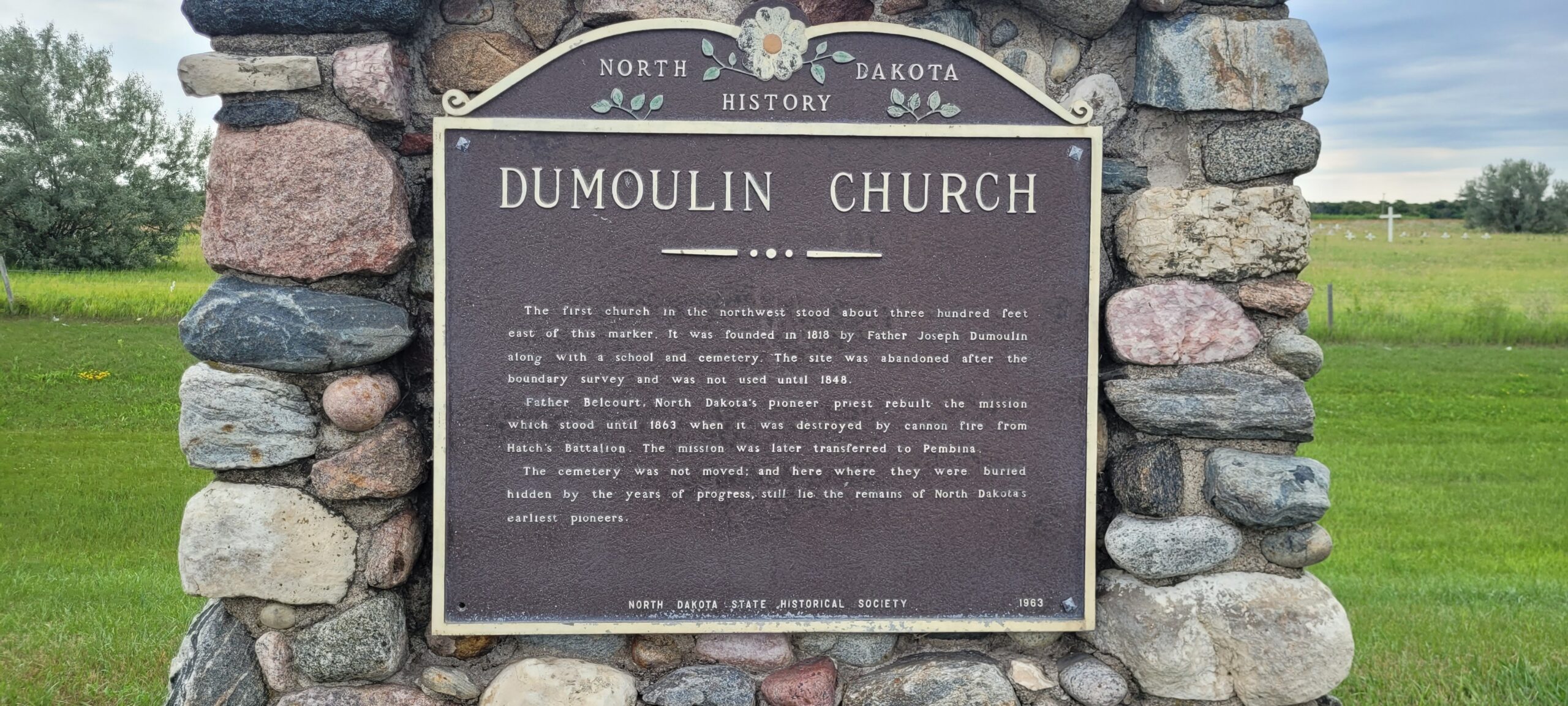 Dumoulin Church Marker and Cemetery – North Dakota